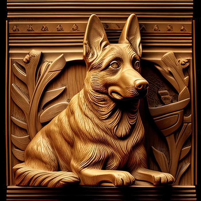 3D model Rin Tin Tin famous animal (STL)